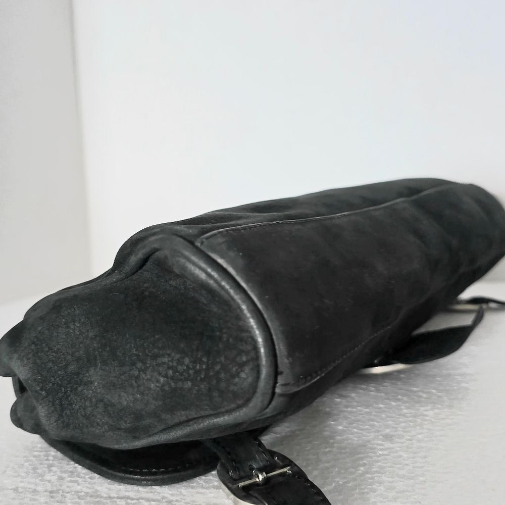 Dolce & Gabbana Black Suede Leather Handbag - Picture 8 of 12